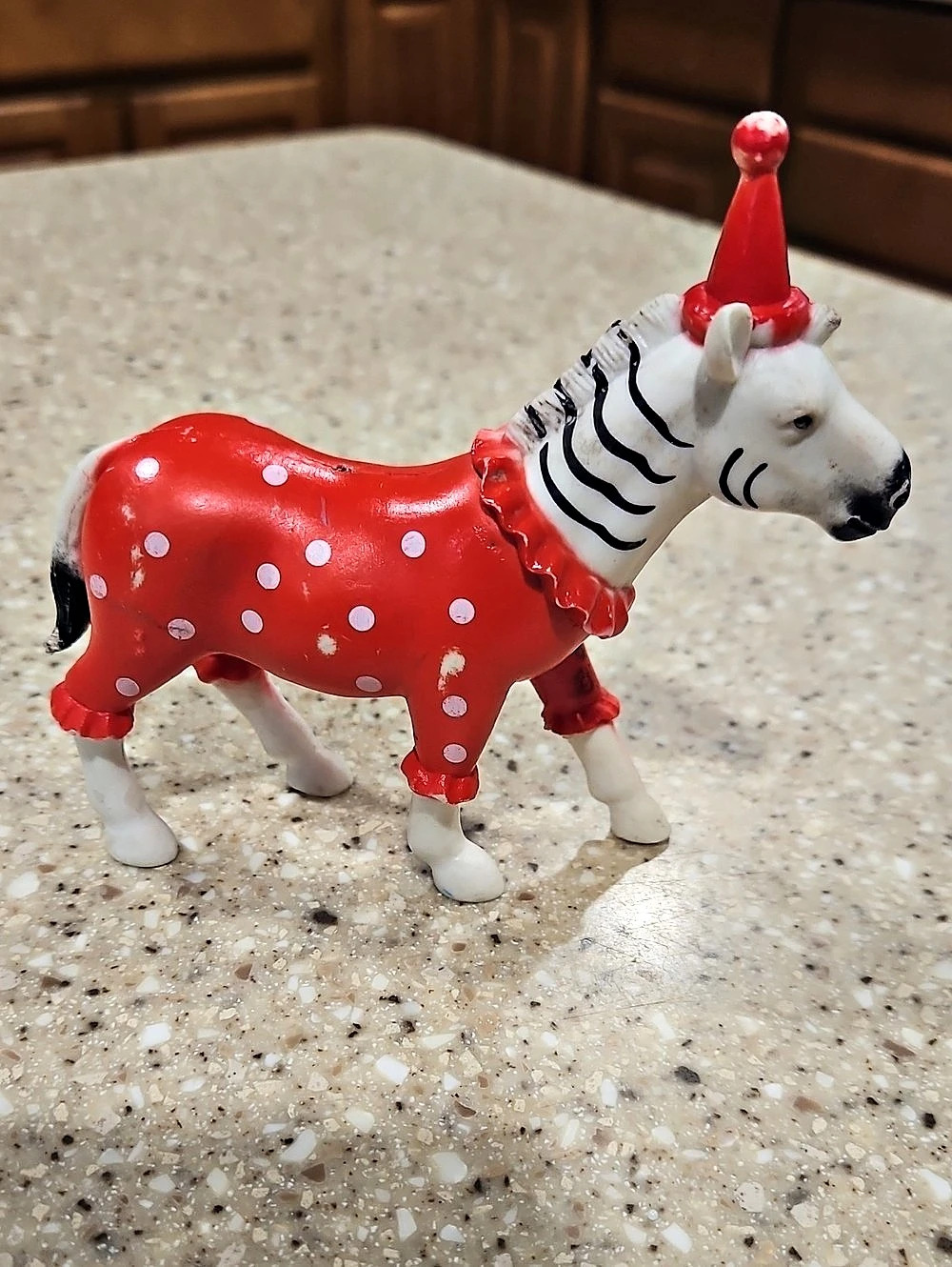 Red & White Polka Dot Zebra Decor
